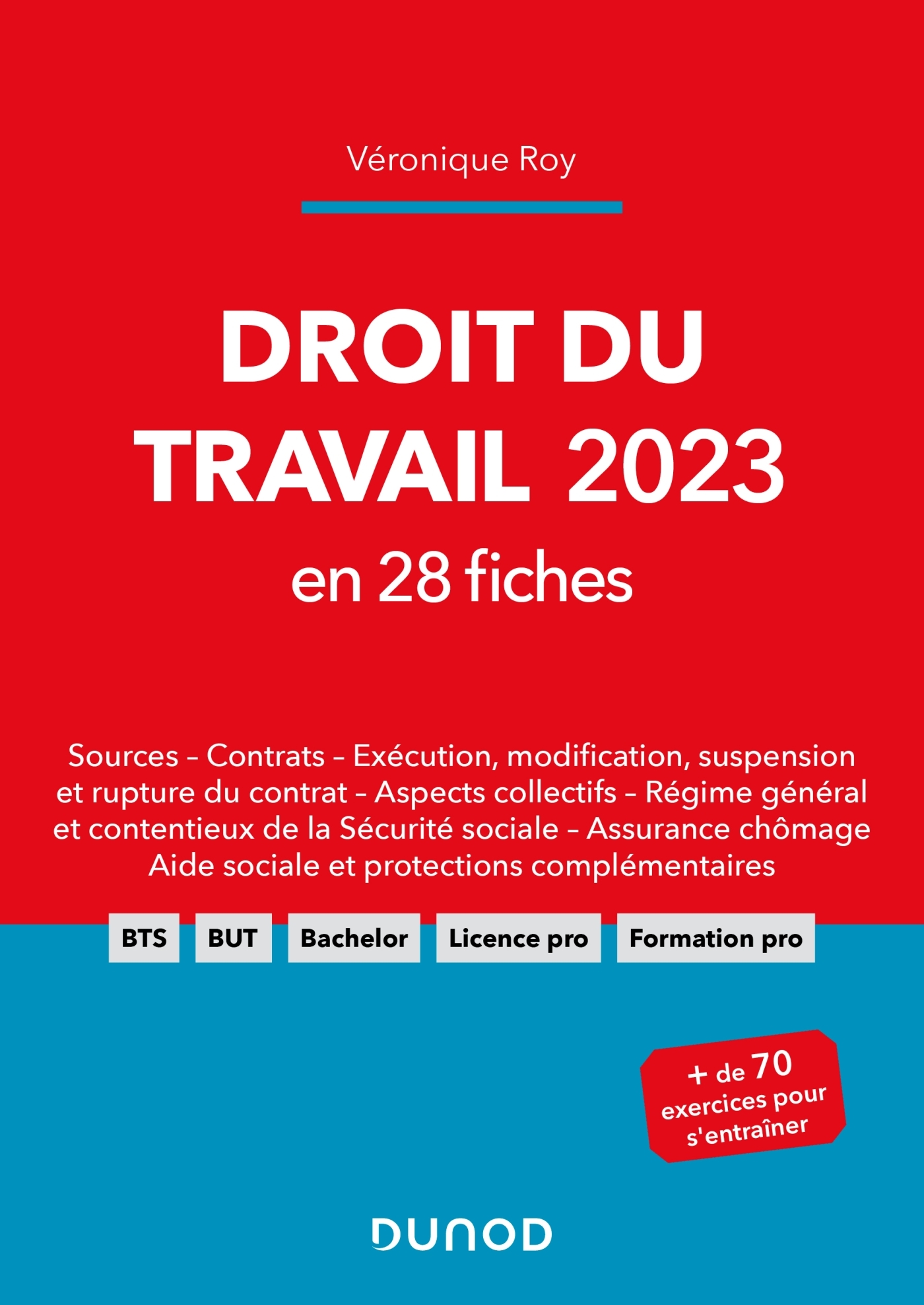 Droit du travail 2023 en 28 fiches - Véronique Roy - DUNOD