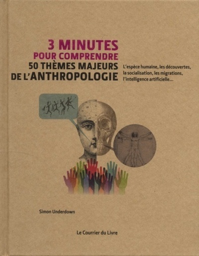 3 minutes pour comprendre 50 thèmes majeurs de l'anthropologie - Simon Underdown, Nick Ackland, Caroline Roptin - COURRIER LIVRE