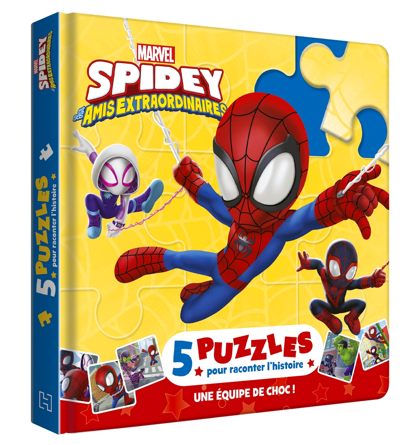 SPIDEY ET SES AMIS EXTRAORDINAIRES - Mon Petit Livre Puzzle - 5 puzzles 9 pièces - Marvel -  Collectif - DISNEY HACHETTE