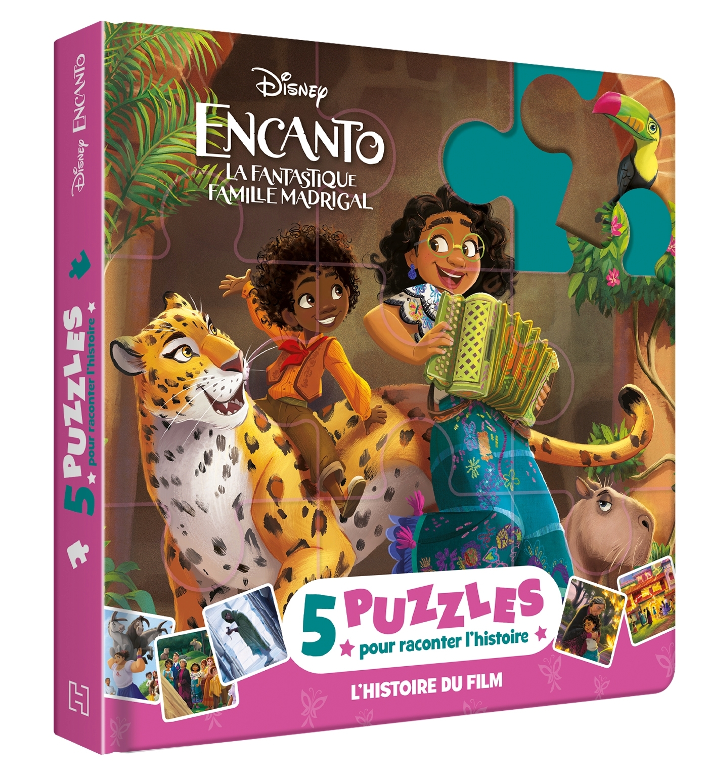 ENCANTO, LA FANTASTIQUE FAMILLE MADRIGAL - Mon Petit Livre Puzzle - 5 Puzzles 9 Pièces - Disney - XXX - DISNEY HACHETTE