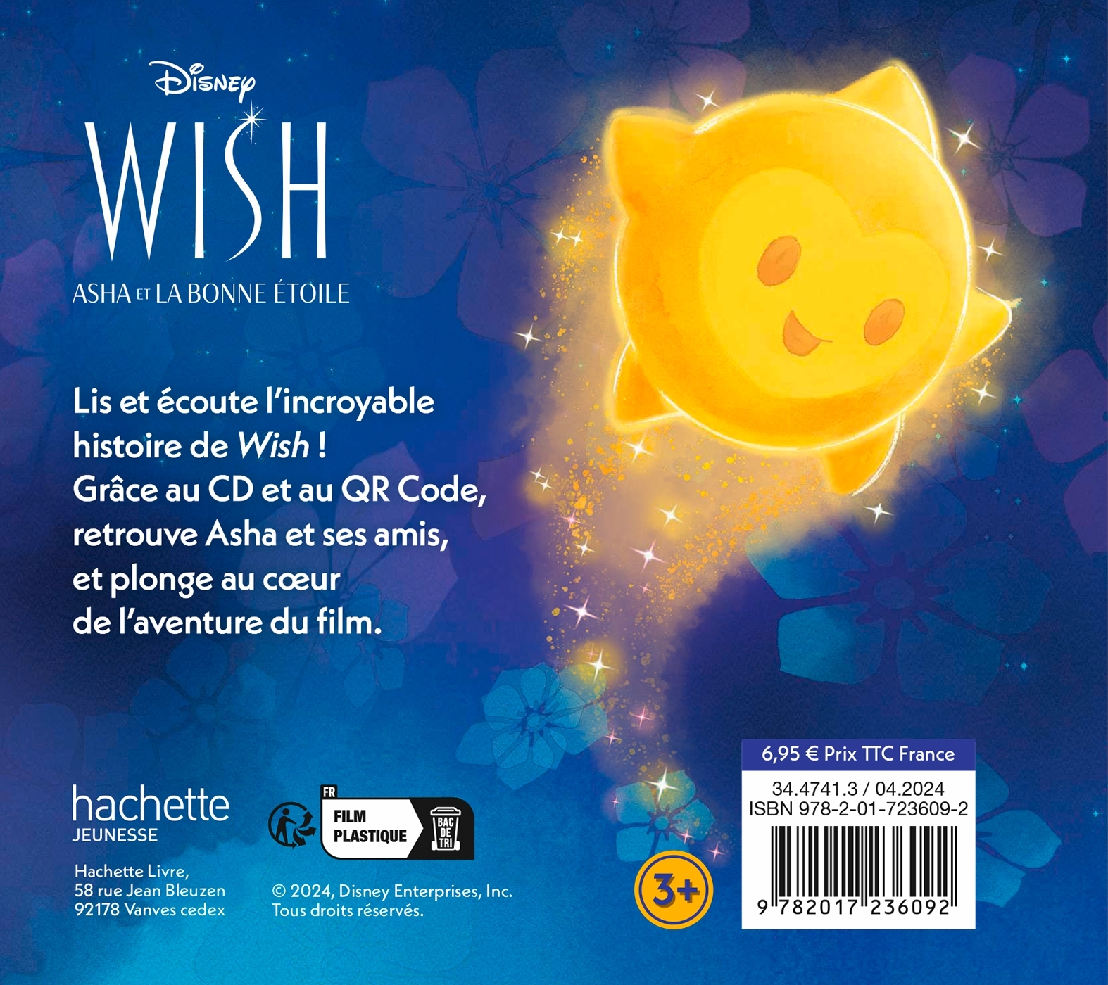 WISH, ASHA ET LA BONNE ÉTOILE - Mon Histoire à Écouter [QR code + CD] - L'histoire du film - Disney - XXX - DISNEY HACHETTE