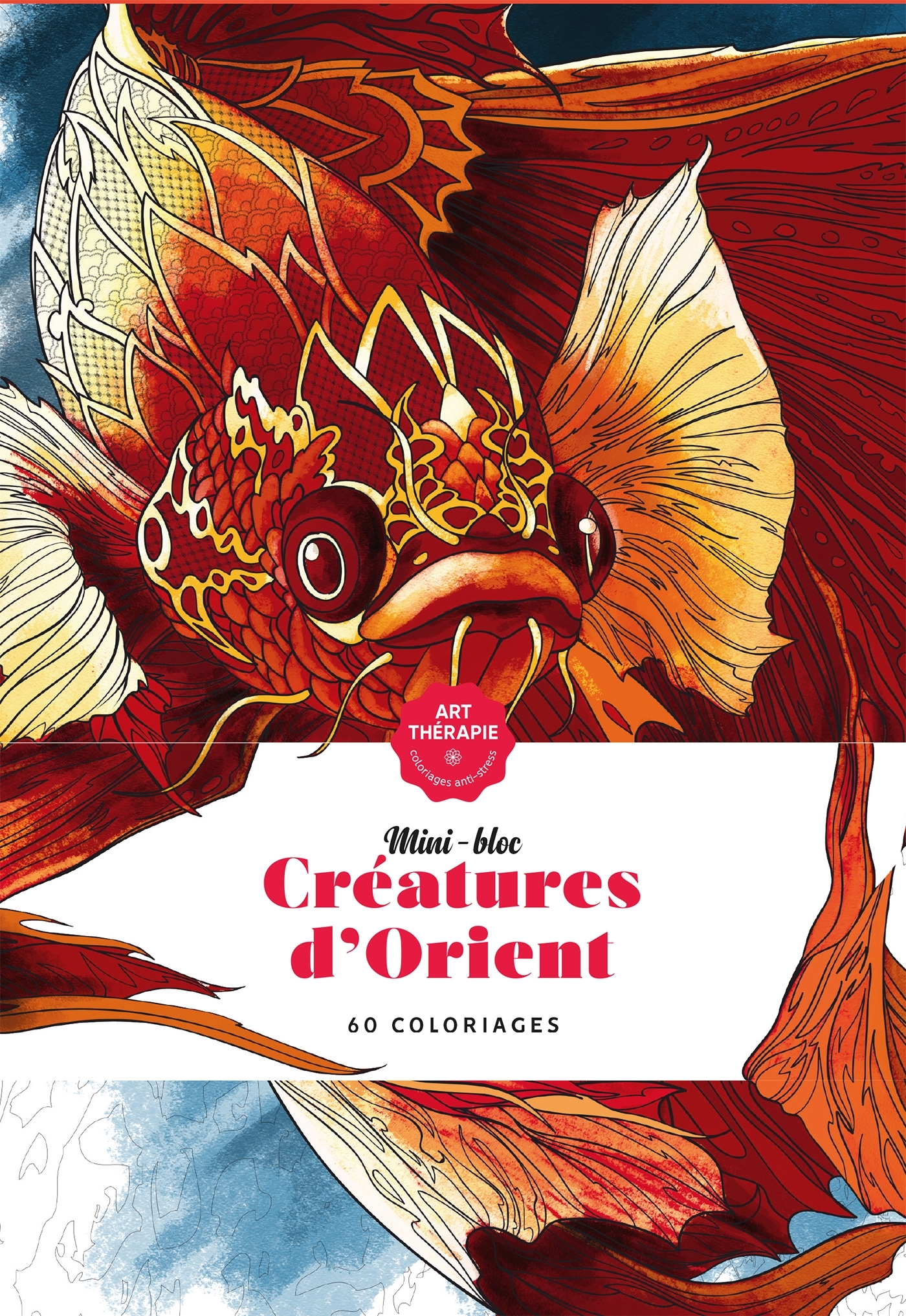 Les minis-blocs d'Art-thérapie Créatures d'Orient -   - HACHETTE HEROES