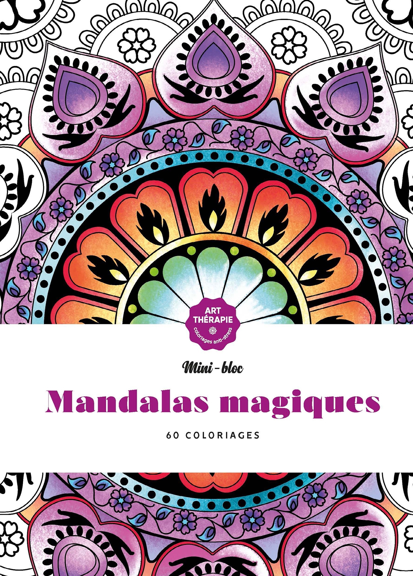 Mini-bloc d'Art-thérapie Mandalas magiques -   - HACHETTE HEROES