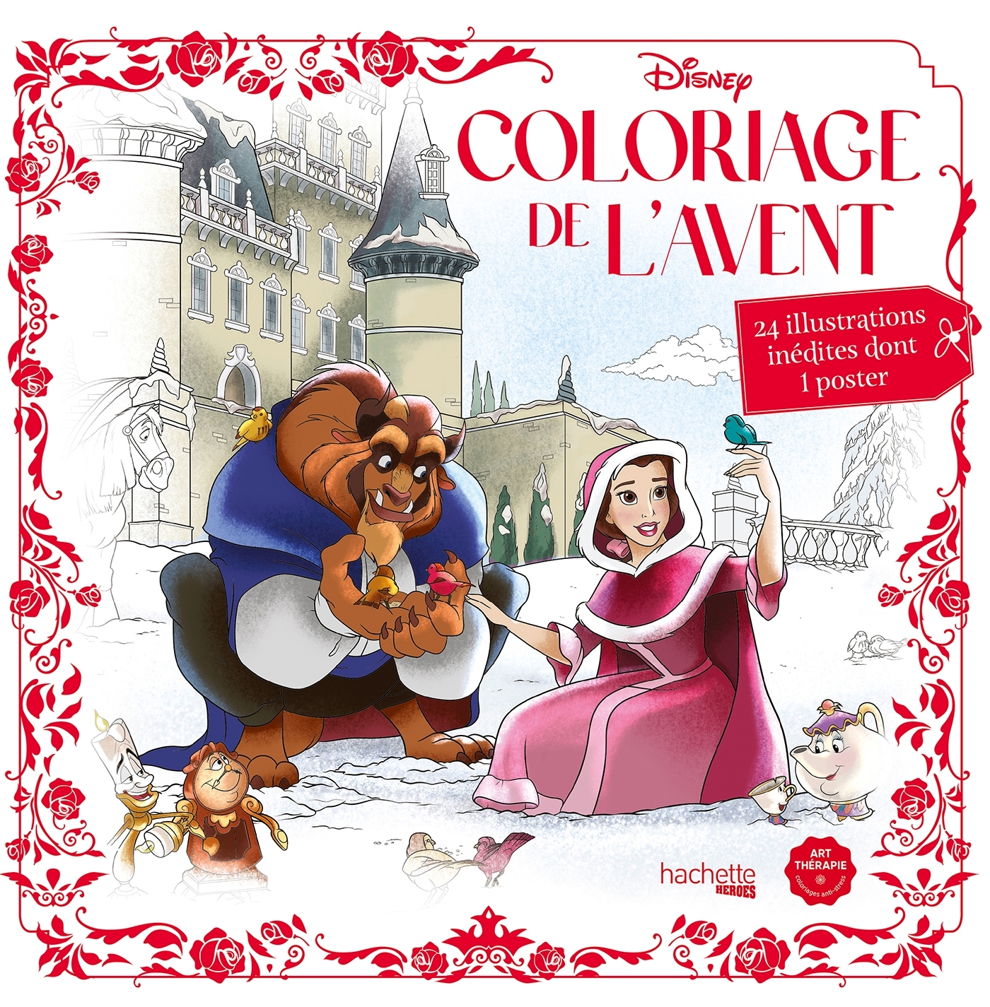 Coloriage de l'Avent Disney - Tracy Sousa, Véronique Hermouet, Aurélia Bertrand, Christophe-Alexis Perez - HACHETTE HEROES