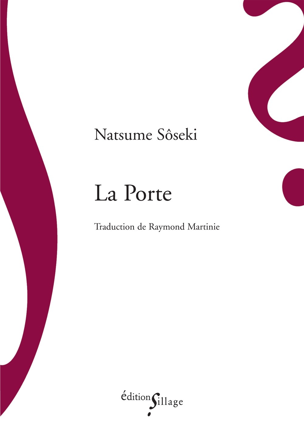 La Porte - Soseki Natsume - SILLAGE