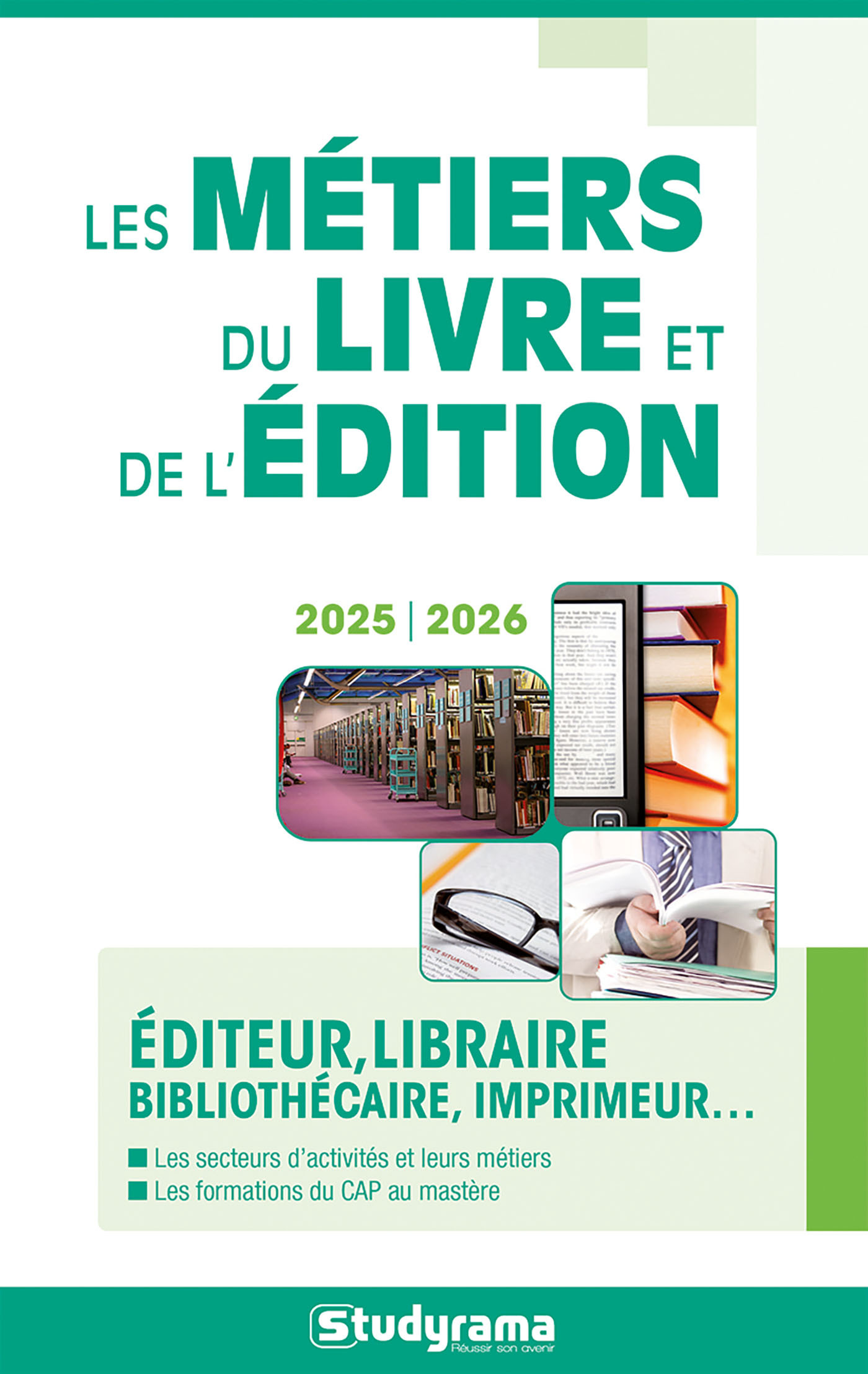 Les métiers du livre et de l'édition -  Collectif - STUDYRAMA