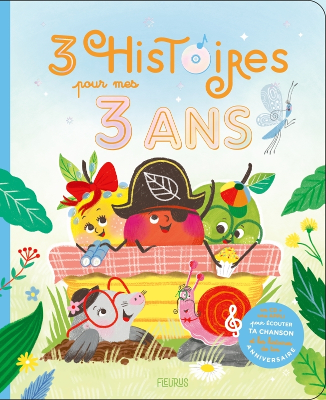 3 histoires pour mes 3 ans (+ CD) - Karine-Marie Amiot, Sophie Maraval Hutin, Claire Renaud - FLEURUS