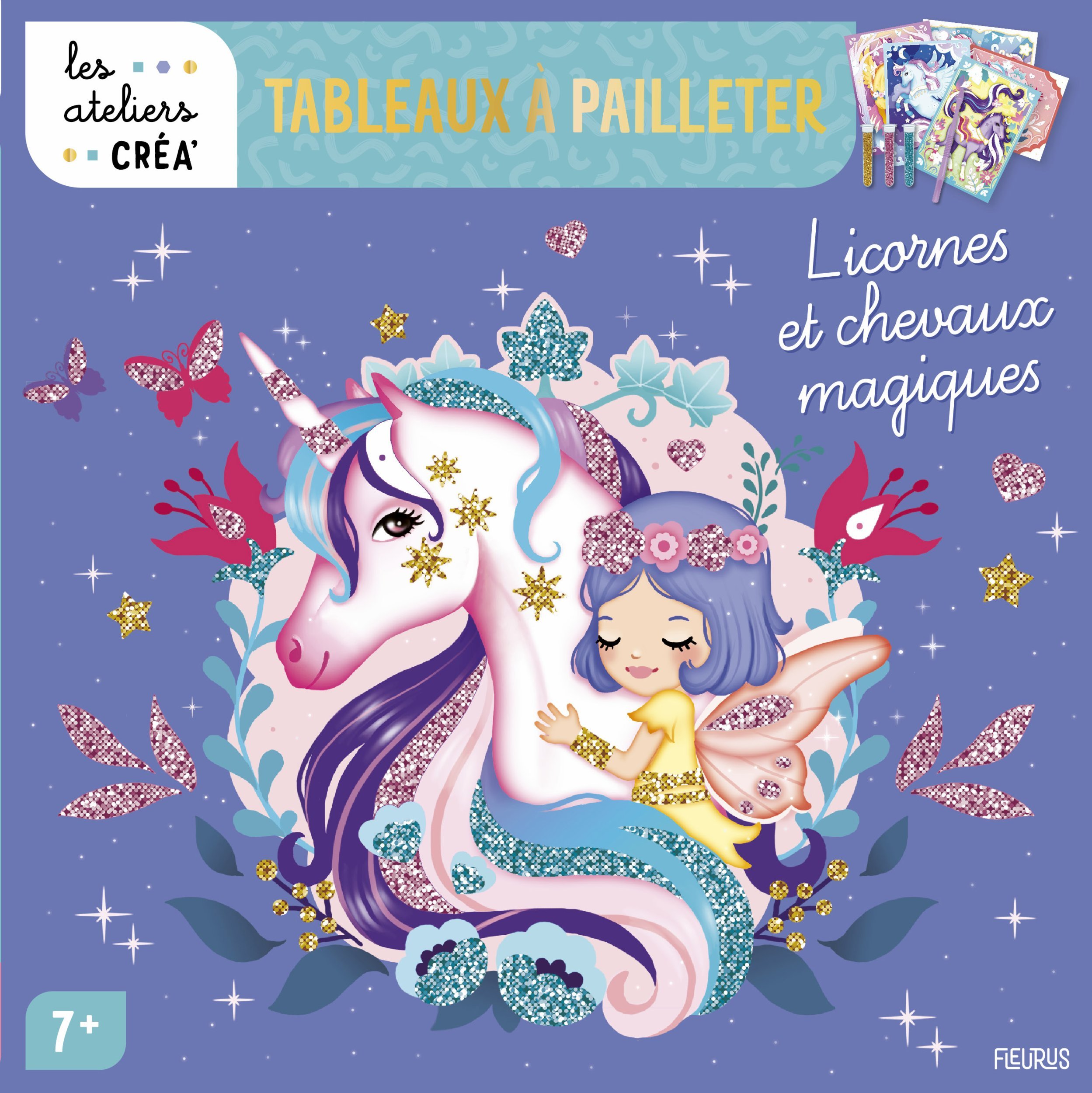 Tableaux à pailleter - Licornes et chevaux magiques - Candybird Candybird - FLEURUS