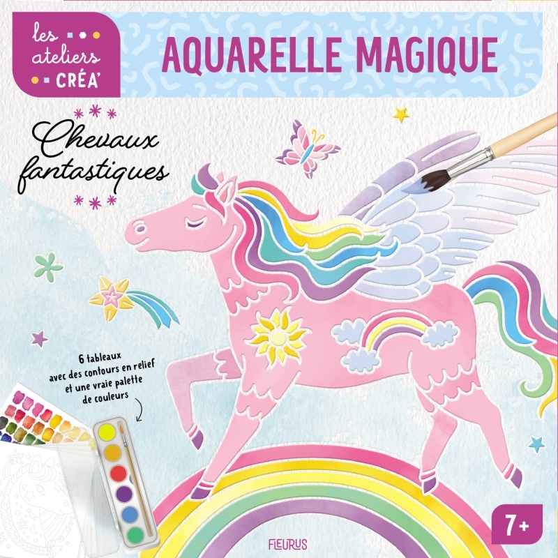 Aquarelle magique. Chevaux fantastiques - Clémentine Guivarc'h - FLEURUS