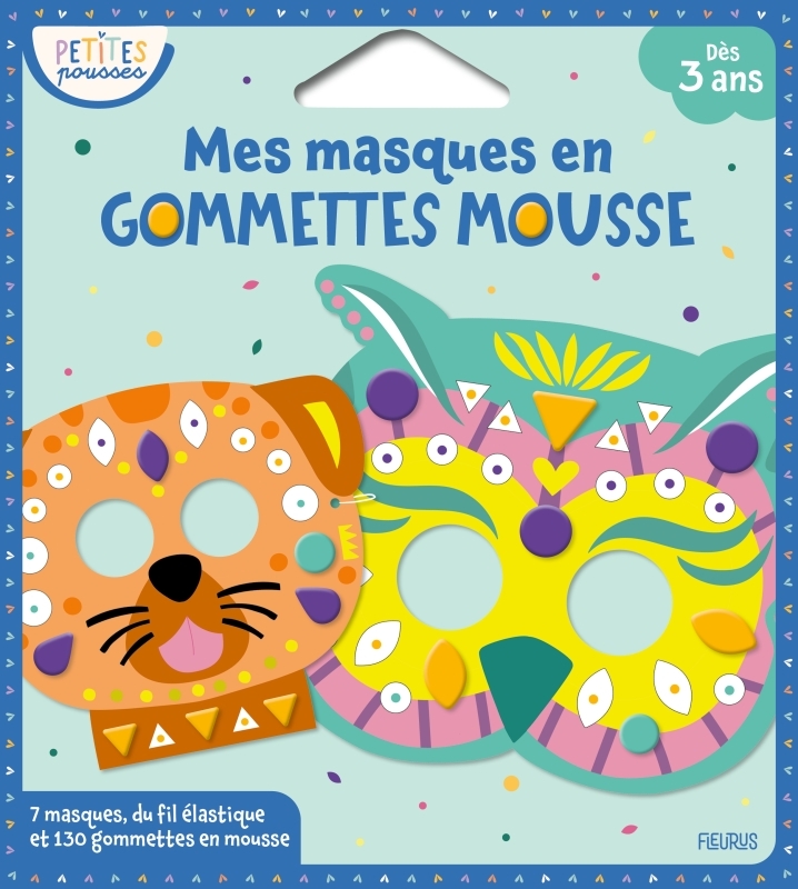 Mes masques en gommettes mousse - Monsieur Dupont Monsieur Dupont - FLEURUS