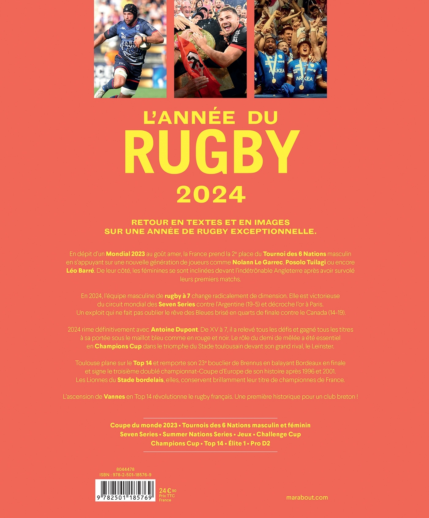 L'année du rugby 2024 - Philippe Kallenbrunn - MARABOUT