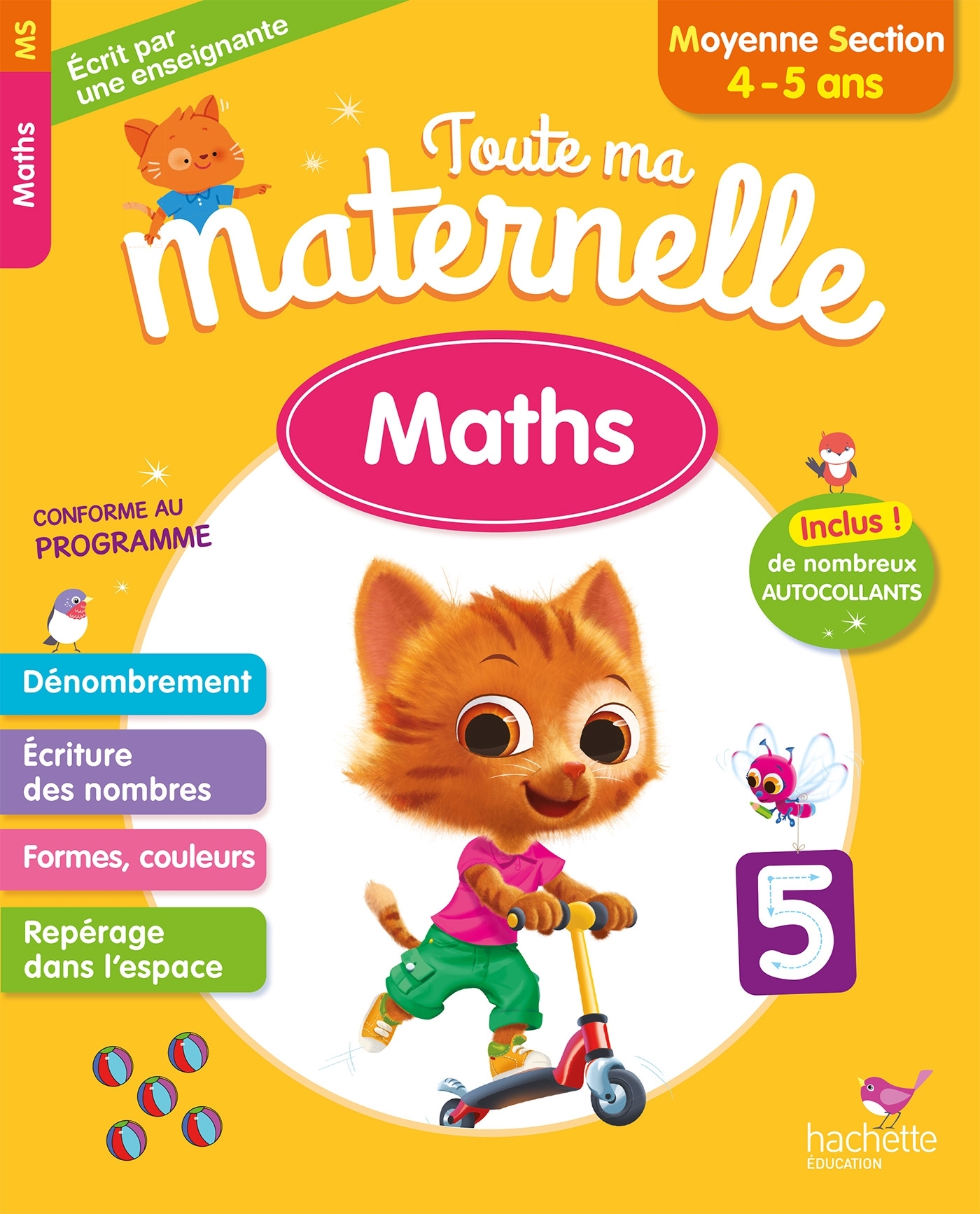 Toute Ma Maternelle - Maths Moyenne Section (4-5 ans) - Caroline Marcel - HACHETTE EDUC