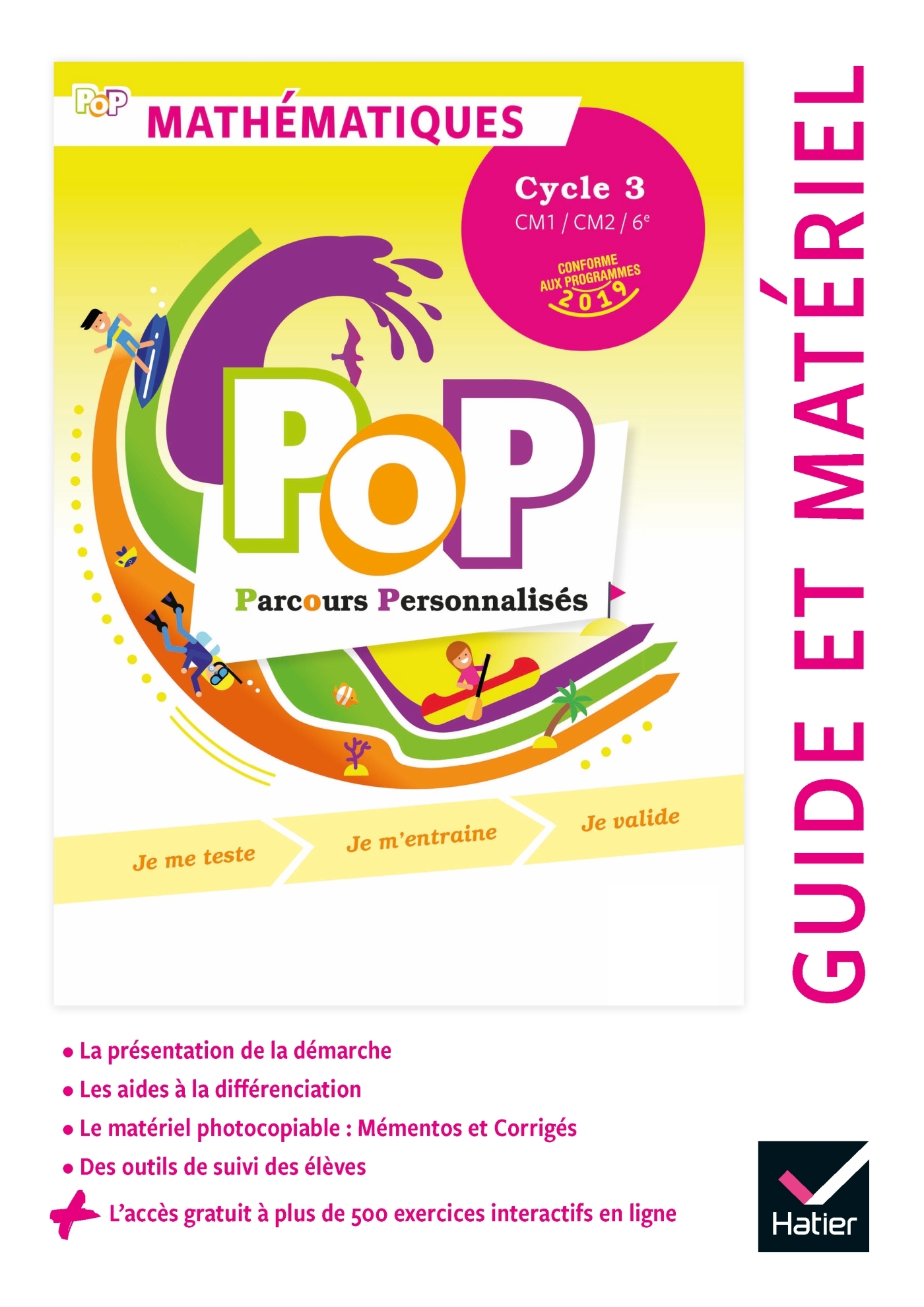 POP - Maths Cycle 3 Ed. 2019 - Guide pédagogique + accès numérique - Olivier Blond-Rzewuski, Jocelyn Duval, Xavier Thibaud, Paul Delhumeau - HATIER