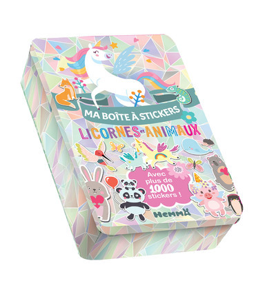 Ma boite à stickers - Licornes et animaux - Collectif Collectif - HEMMA Ma boite à stickers - Licornes et animaux - Collectif Collectif - HEMMA