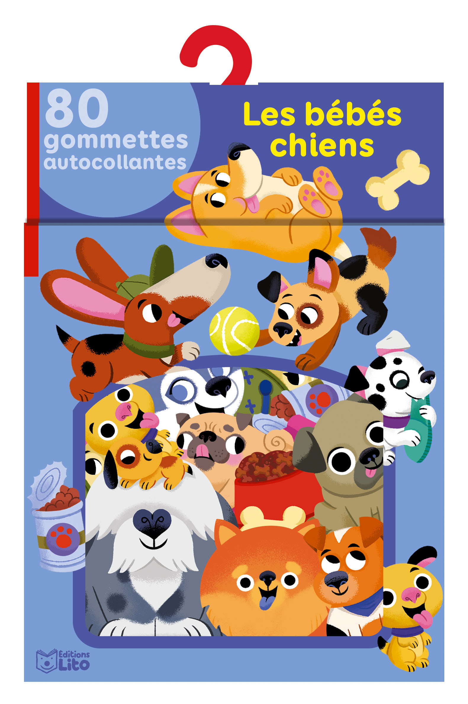 GOMMETTES LES BEBES CHIENS - XXX - LITO