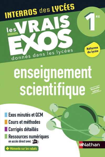 Interros des Lycées Enseignement Scientifique 1re - Nathalie Roze, Damien Imbert, Cécile Mamert - NATHAN