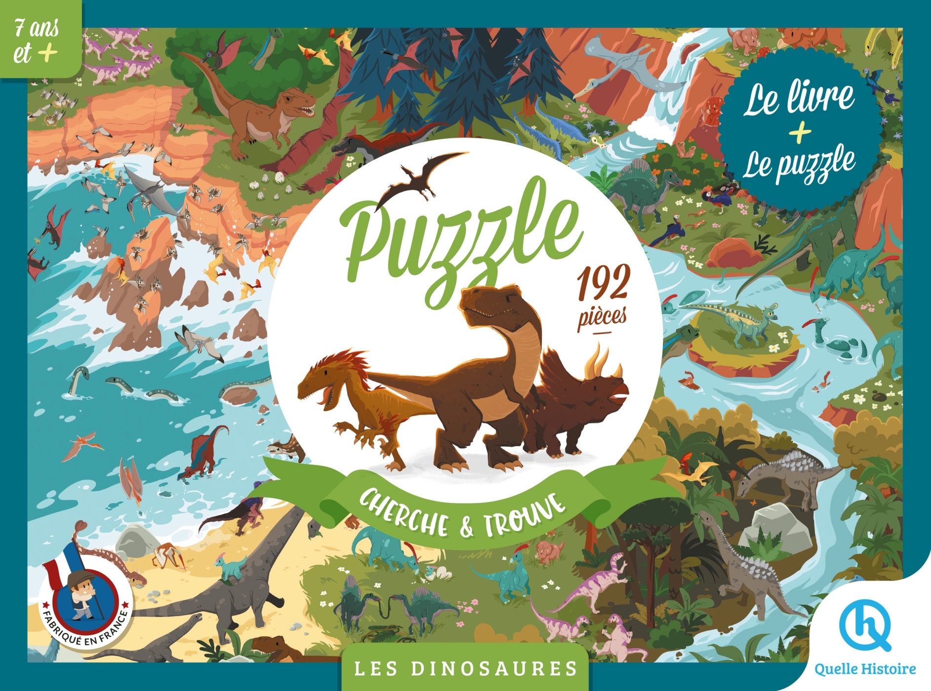 Puzzle Cherche et Trouve - Les dinosaures - XXX - QUELLE HISTOIRE