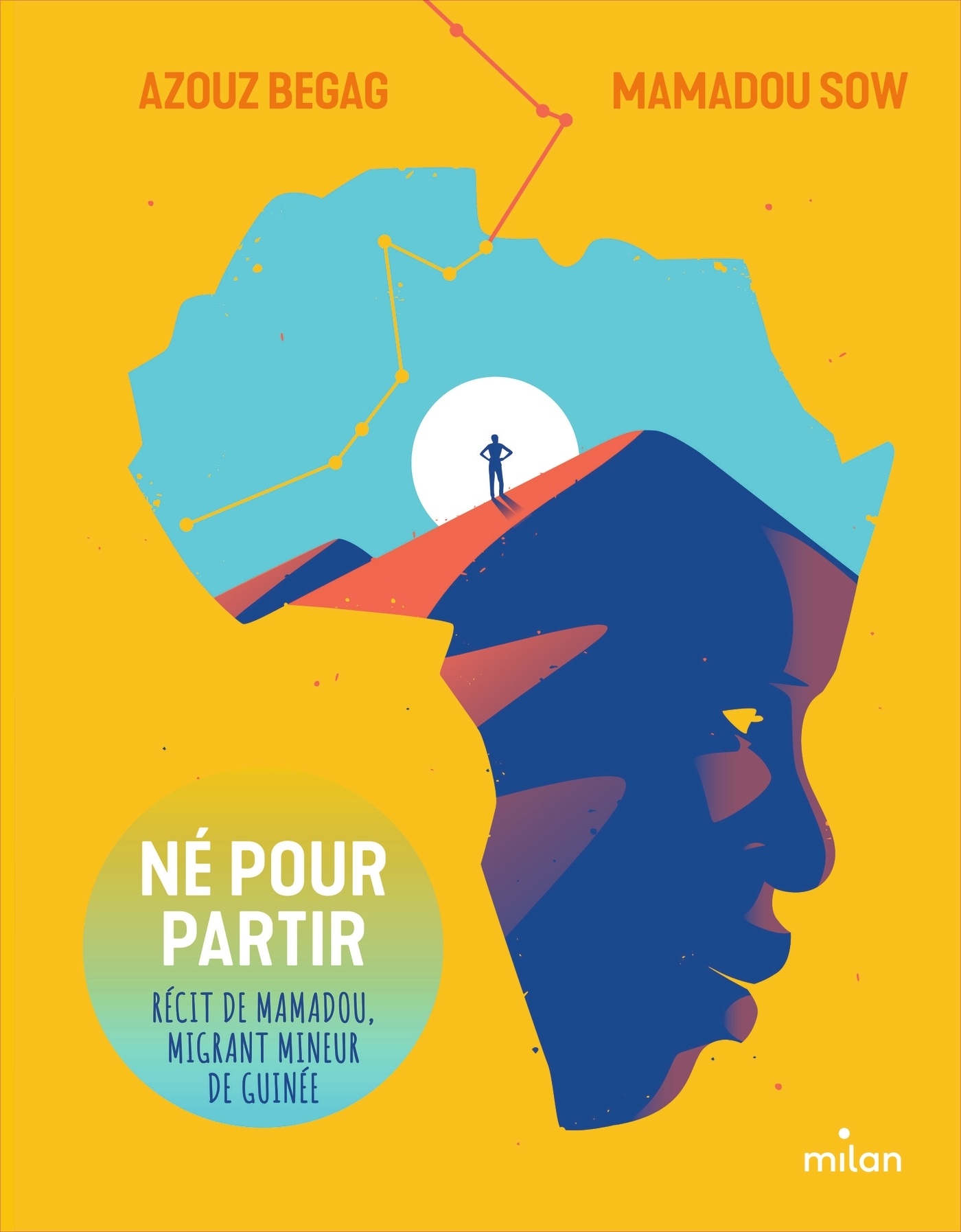 Né pour partir - Récit de Mamadou, migrant mineur de Guinée - Azouz Begag, Mamadou Sow, Julien Rico Jr - MILAN