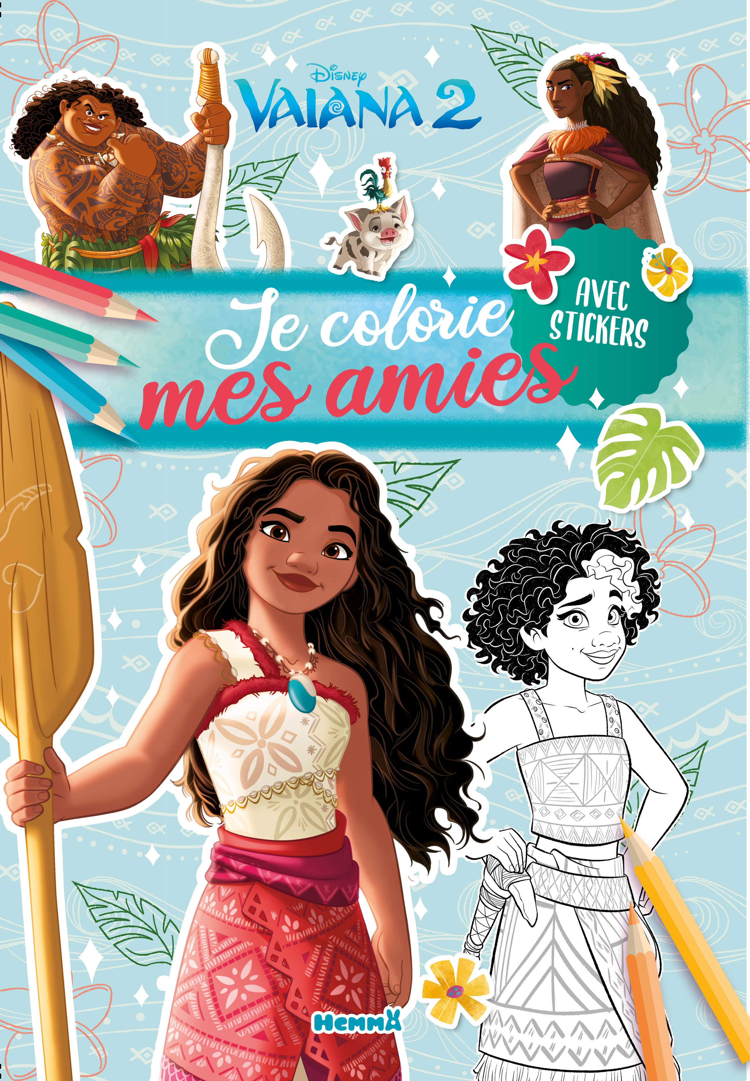 Disney Vaiana 2 - Je colorie mes amies - Collectif Collectif,  Collectif - HEMMA