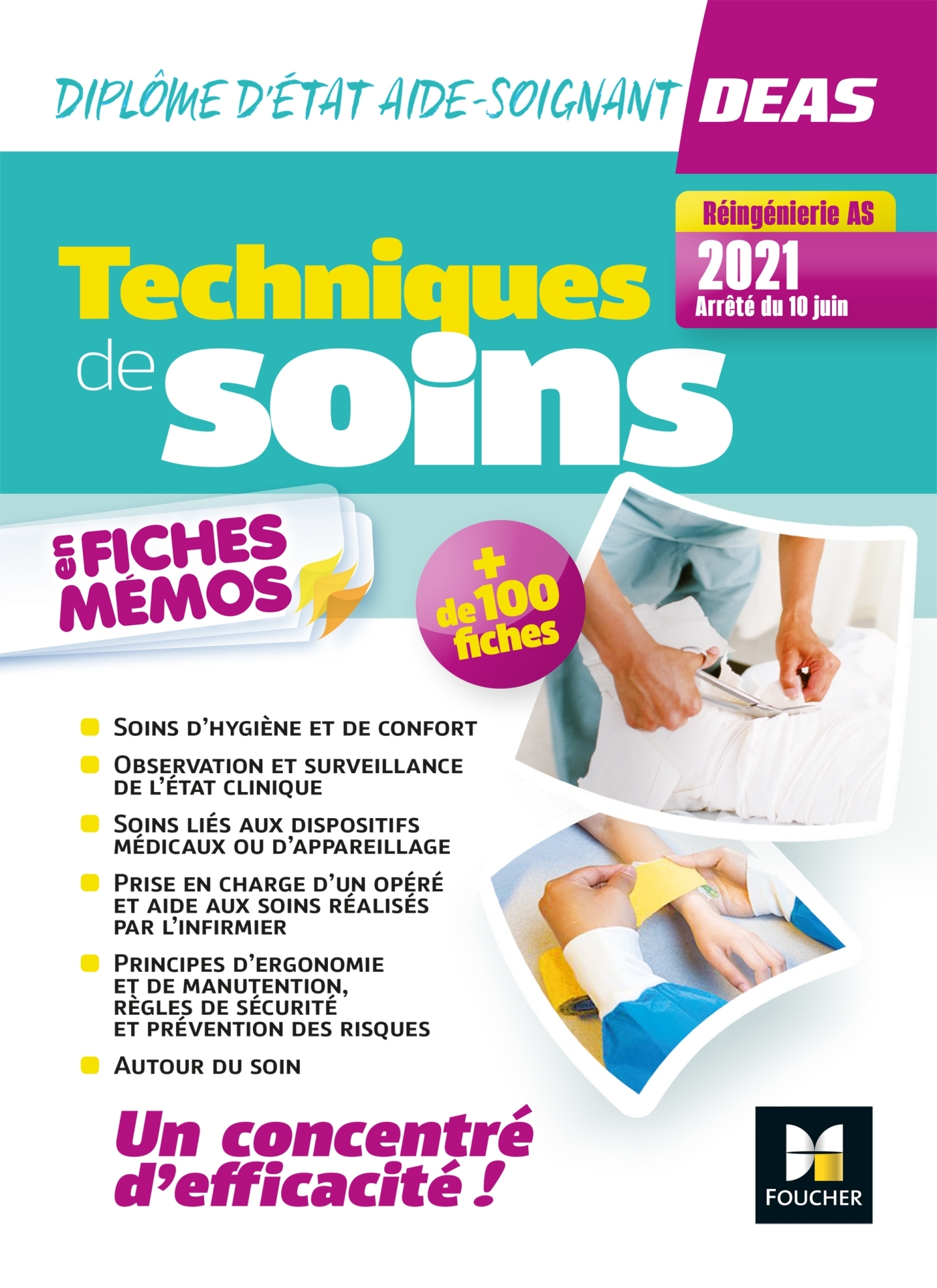 Techniques de soins en fiches mémos - DEAS 4e ed._Nouveau référentiel 2021 - Kamel Abbadi, Régine Tardy, Hayat Abbadi, Cindy Van Der Veen, Houriya Zaouch, Sylvie Corvisier-Tourneur, Jocelyn Garnier, Marlène Gratiot, Pauline Guillier, Emmanuelle Ruhier - F