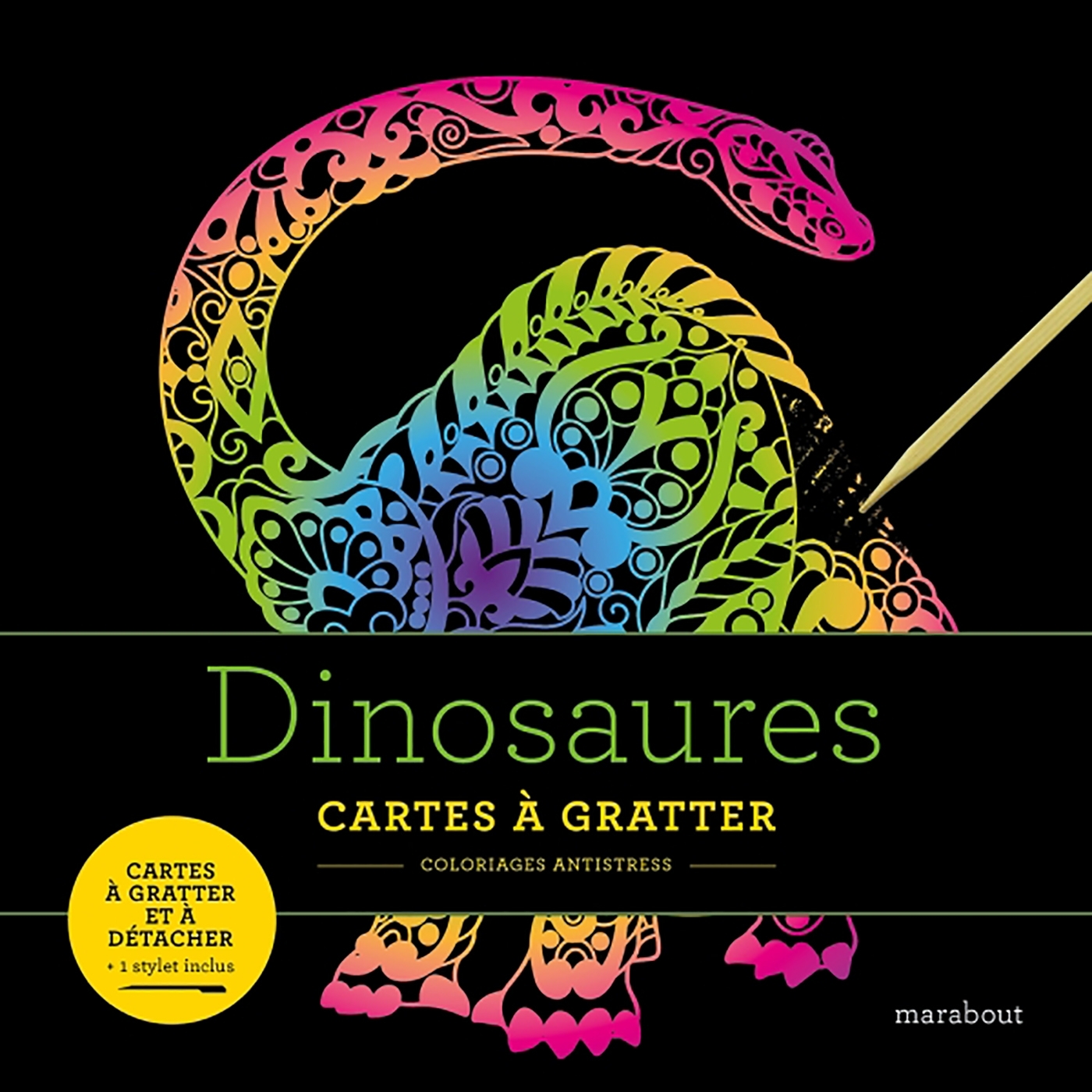 Livre à gratter : Dinosaures -   - MARABOUT