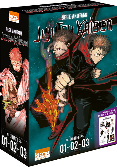 Coffret Jujutsu Kaisen vol. 1 à 3 - GEGE AKUTAMI, Fédoua Lamodière - KI-OON