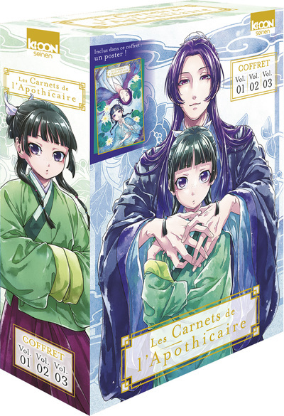 Coffret Les Carnets de l'apothicaire vol. 1 à 3 - Natsu Hyuuga, Itsuki Nanao, Nekokurage Nekokurage, Géraldine Oudin,  NEKOKURAGE - KI-OON