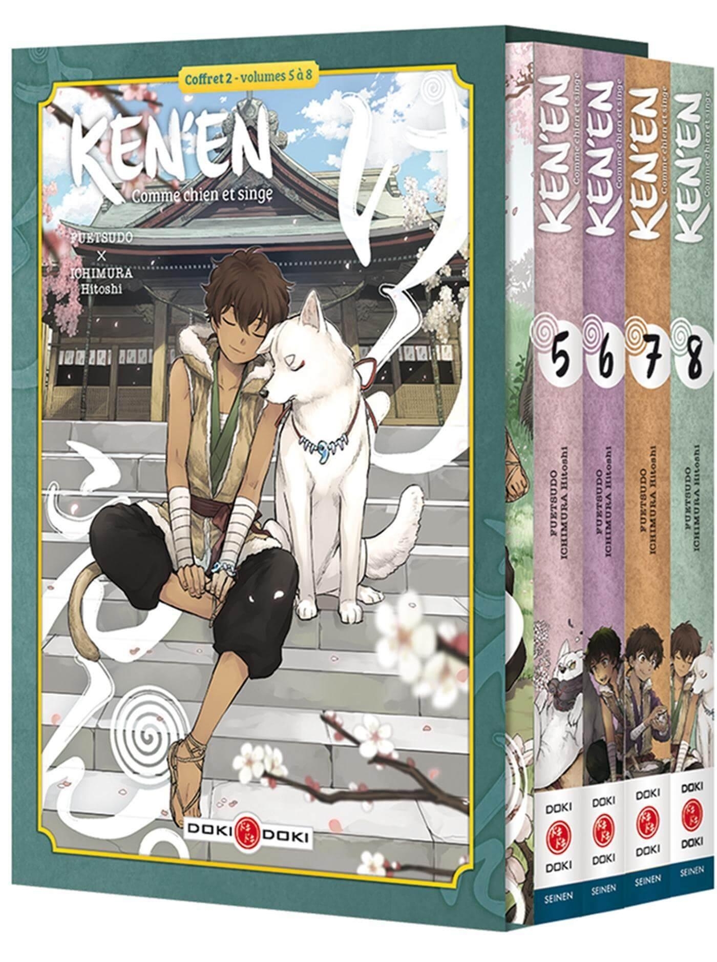 Ken'en - Comme chien et singe - Coffret - vol. 05 à 08 - Hitoshi Ichimura, FUETSUDO FUETSUDO,  FUETSUDO - BAMBOO