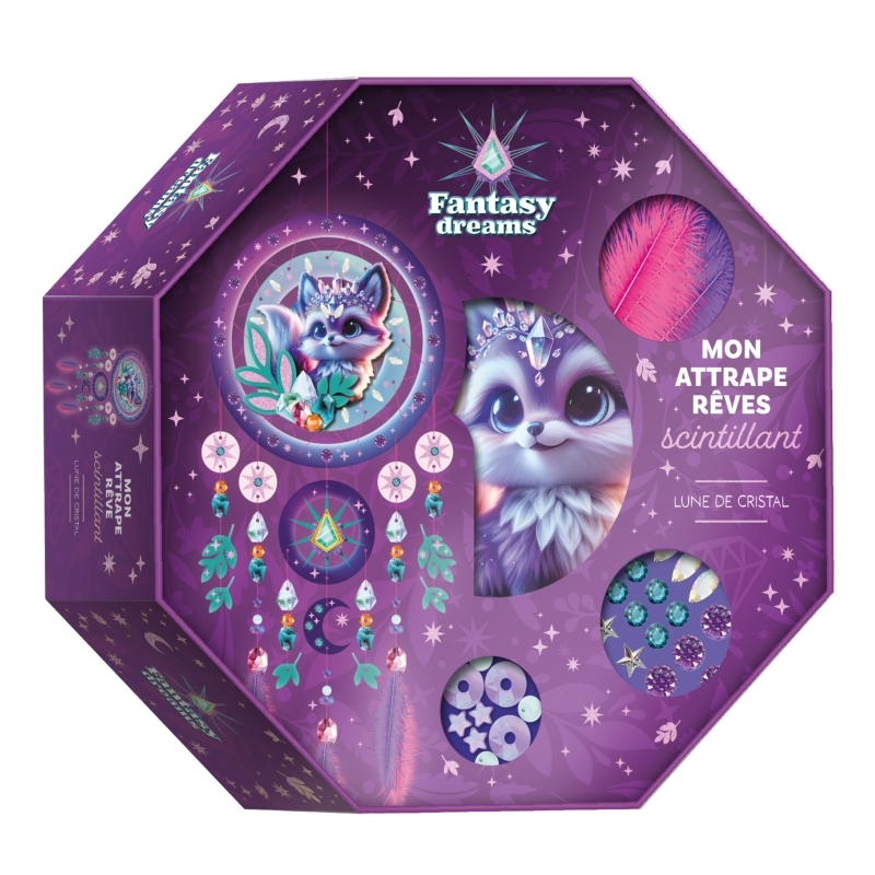 Mon attrape-rêves scintillant. Lune de cristal (coffret) - XXX - FLEURUS