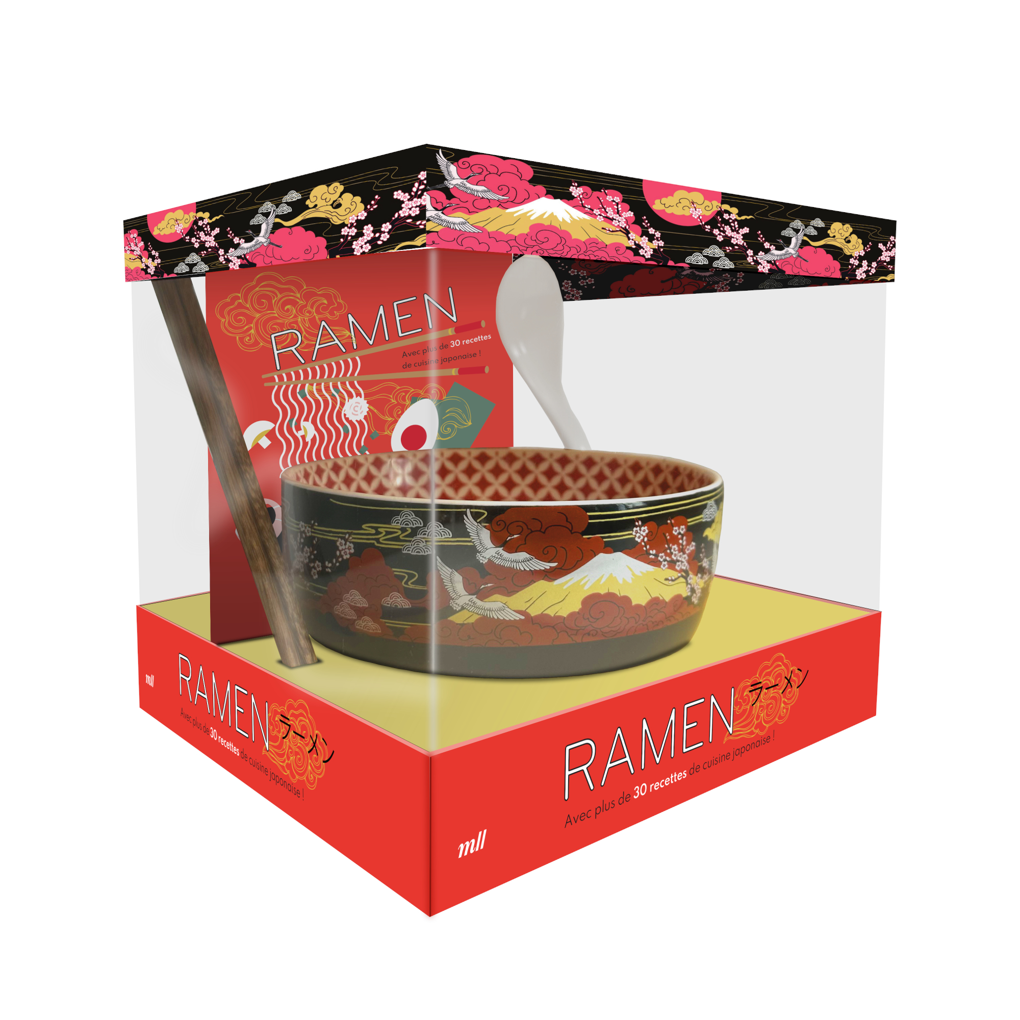 Coffret Ramen - Avec plus de 30 recettes de cuisine japonaise ! -  Collectif - MERCILESLIVRES