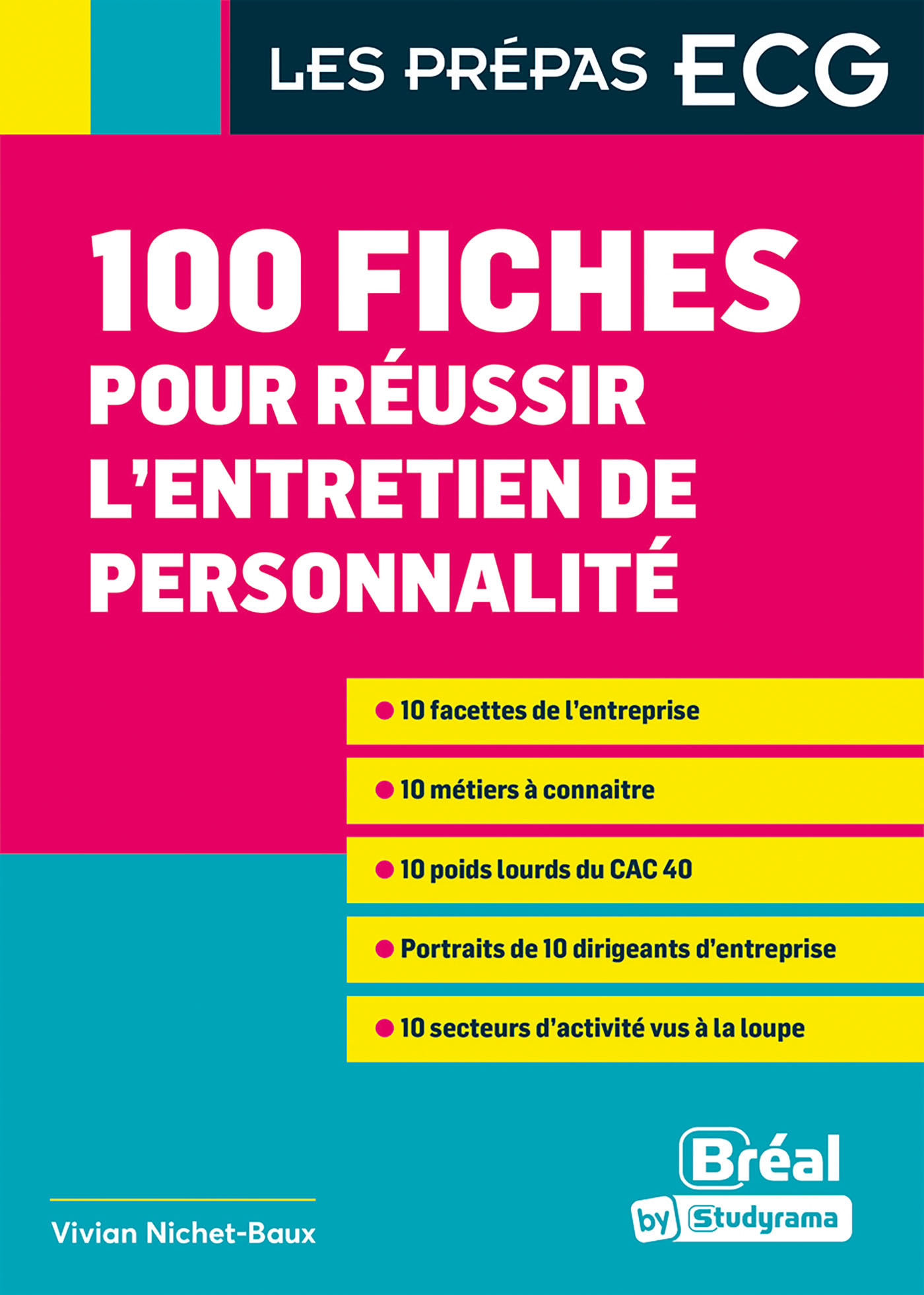 100 fiches pour réussir l'entretien de personnalité - Vivian Nichet-Baux - BREAL