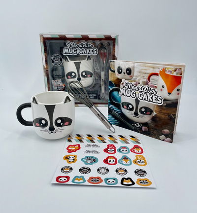 Mon atelier Mug cake + stickers - Raton laveur - Collectif Collectif - I2C