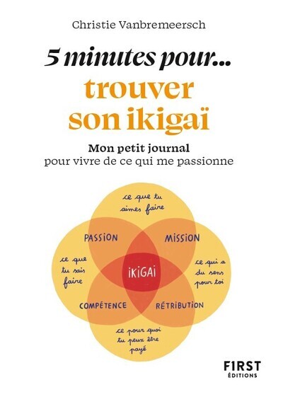 Petit livre - 5 minutes... pour trouver son ikigai - Christie Vanbremeersch - FIRST