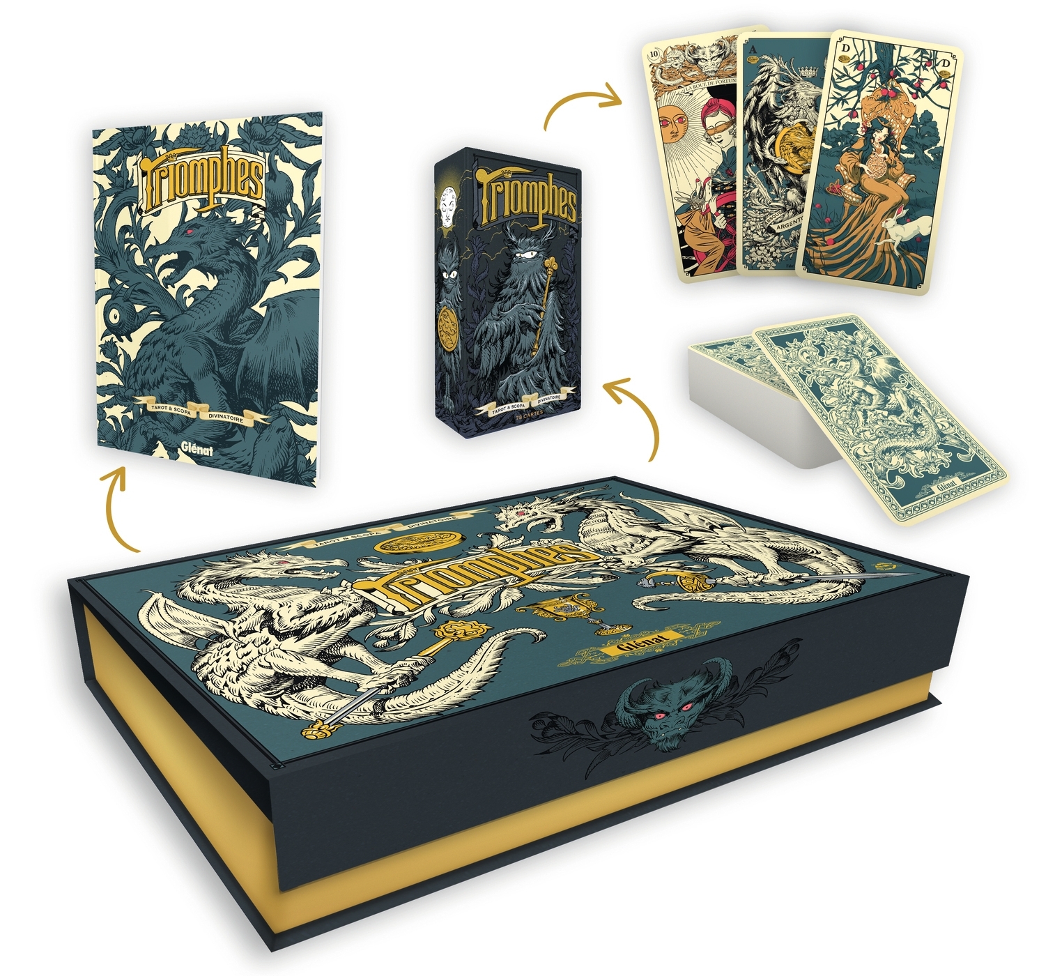 Triomphes : tarot et Scopa divinatoire - - GLENAT Triomphes : tarot et Scopa divinatoire - - GLENAT