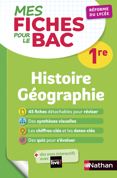 Mes Fiches pour le BAC 1re Histoire Géographie - Fredéric Fouletier, Pascal Jezequel, Laetitia Léon Benbassat, Servane Marzin, Evelyne Pons-Soumah, Johann Protais, Alain Rajot, Fredéric Fouletier, Pascal Jezequel, Laetitia Léon Benbassat, Servane Marzin, 