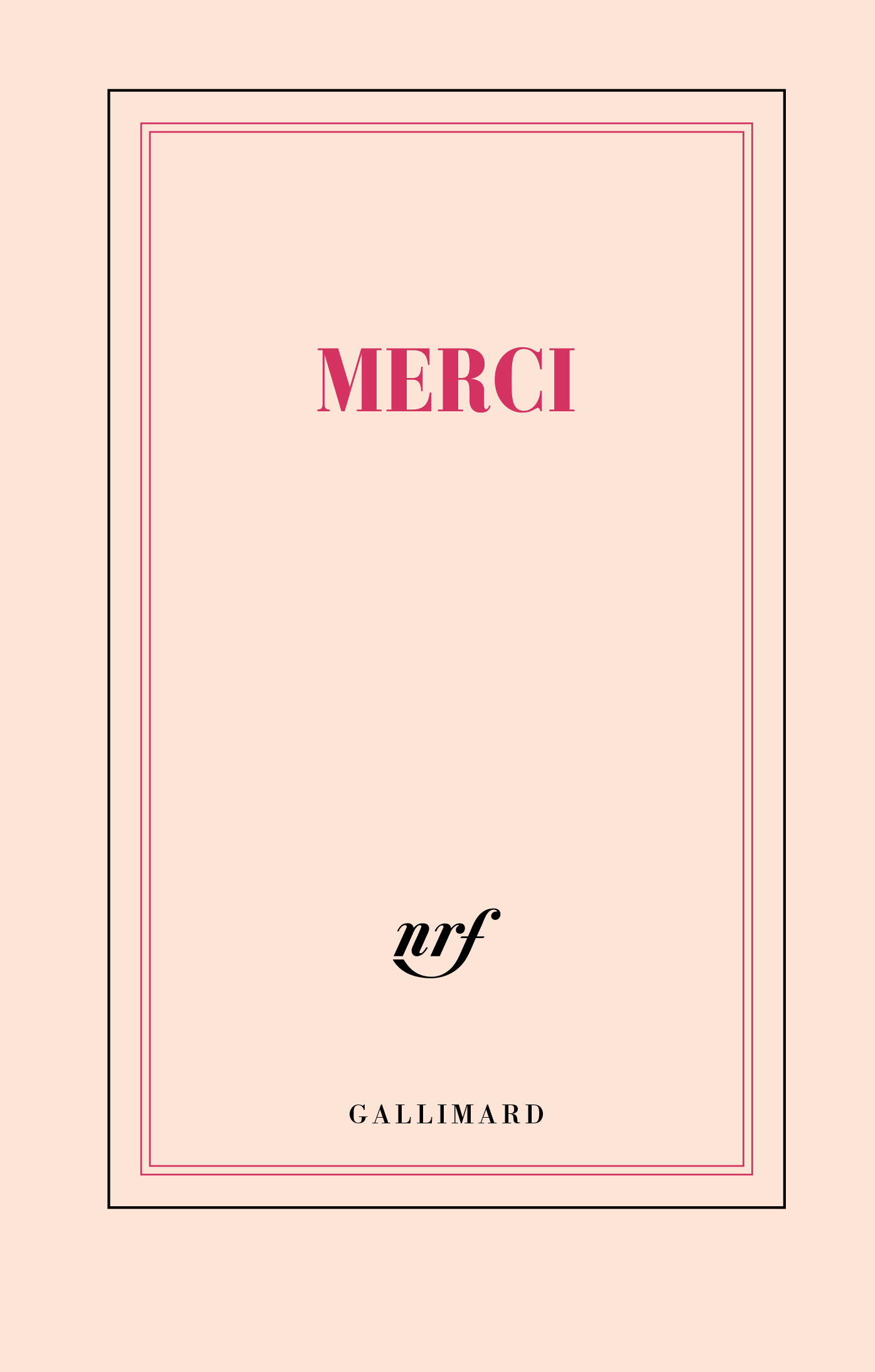 Carnet "Merci" (papeterie) -  Collectifs - GALLIMARD