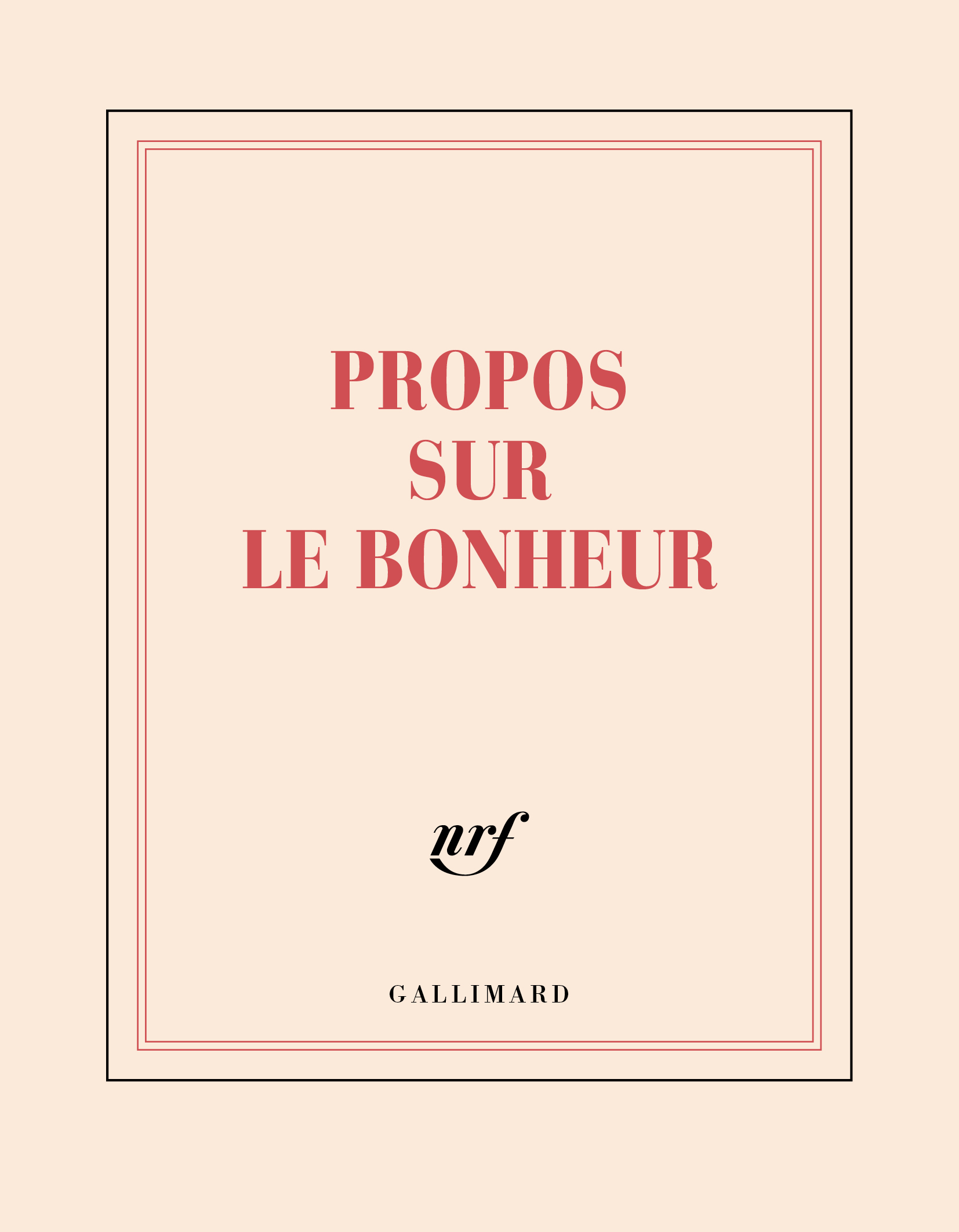 Carnet carré "Propos sur le bonheur" (papeterie) -  Collectifs - GALLIMARD