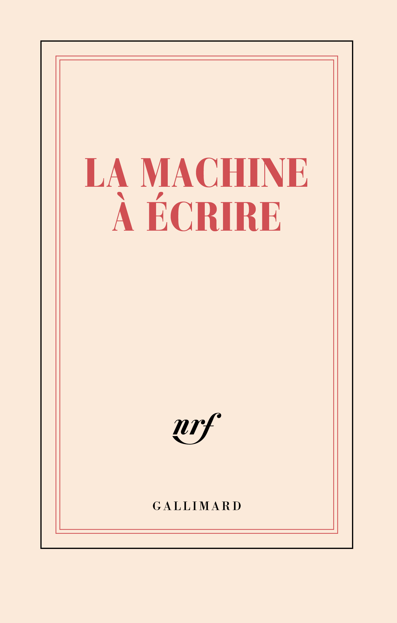 Carnet "La machine à écrire" (papeterie) -  Collectif,  Collectifs - GALLIMARD