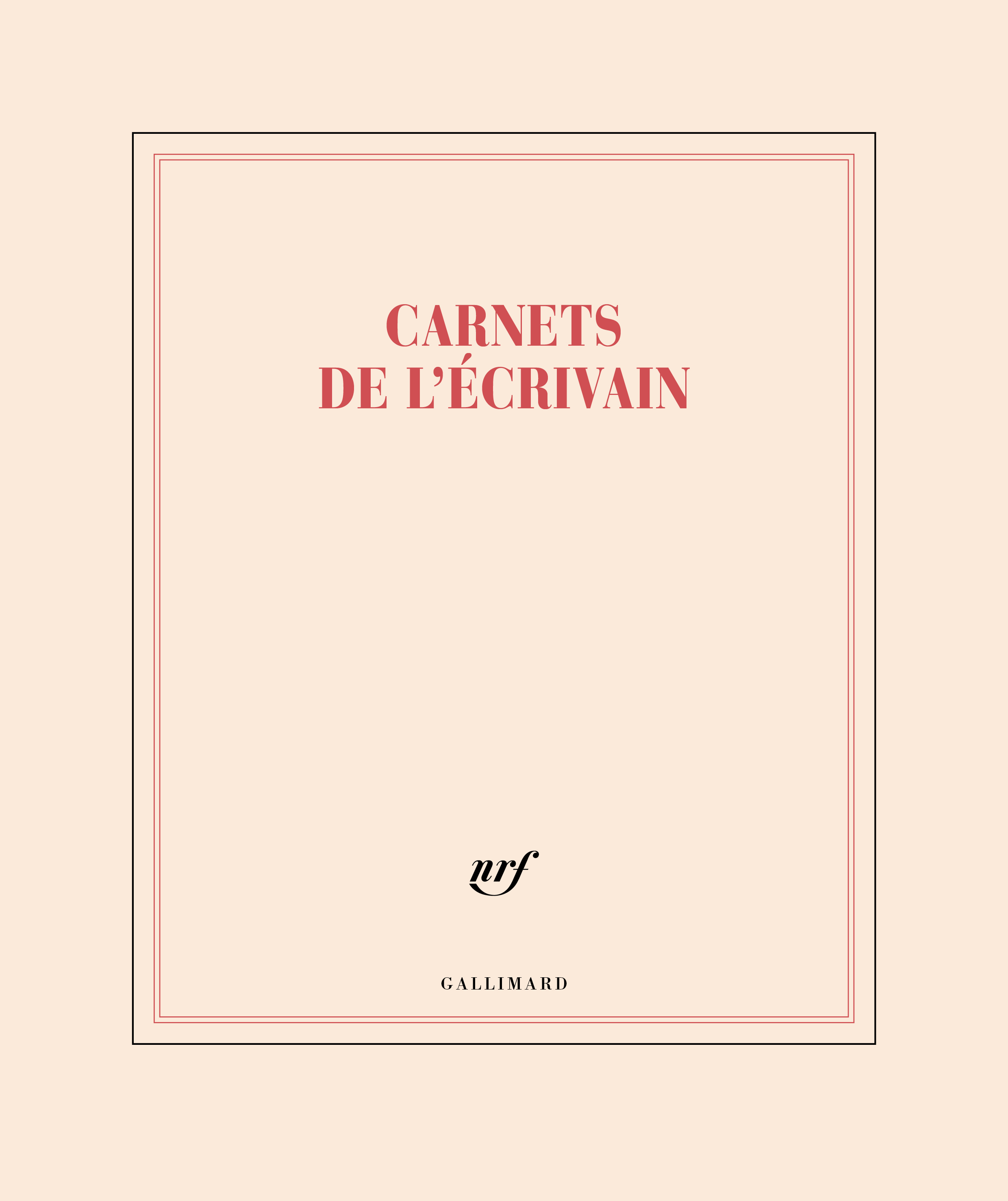 Carnet Grand format "Carnets de l'écrivain" (papeterie) -  Collectif,  Collectifs - GALLIMARD