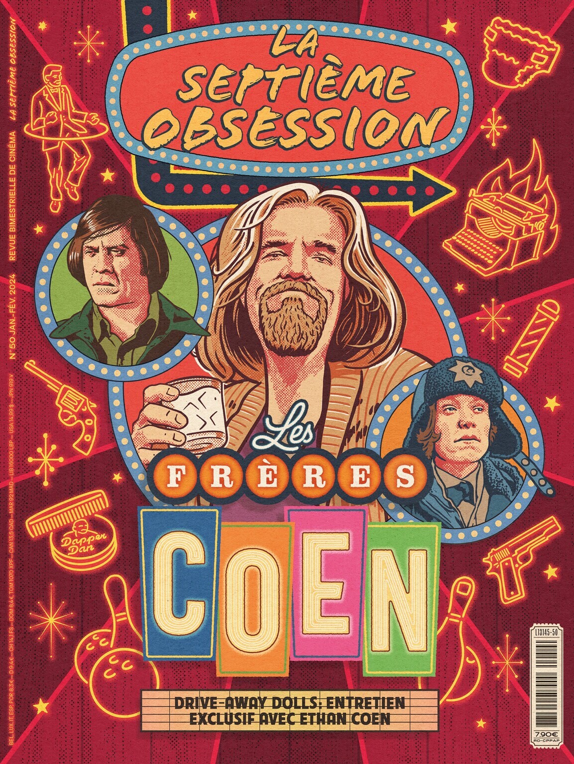 La Septième Obsession N° 50 : Frères Coen - Janvier-Février 2024 -  COLLECTF,  La Septième Obsession - SEPT OBSESSION