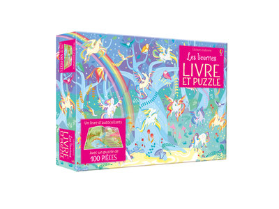 Coffret Les licornes (livre + puzzle de 100 pièces) - Fiona Watt, Camilla Garofano, Mary Cartwright, Véronique Duran - USBORNE