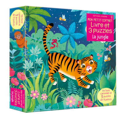 Mon petit coffret Livre et puzzles - La jungle - Sam Taplin, Federica Iossa, Claire Ever, René Chapus - USBORNE