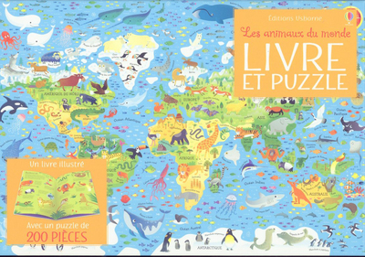 Coffret Les animaux du monde - Livre et puzzle - Rosamund Smith, Gareth Lucas - USBORNE