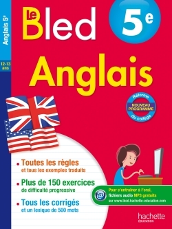 Cahier Bled - Anglais 5E - André Michoux - HACHETTE EDUC