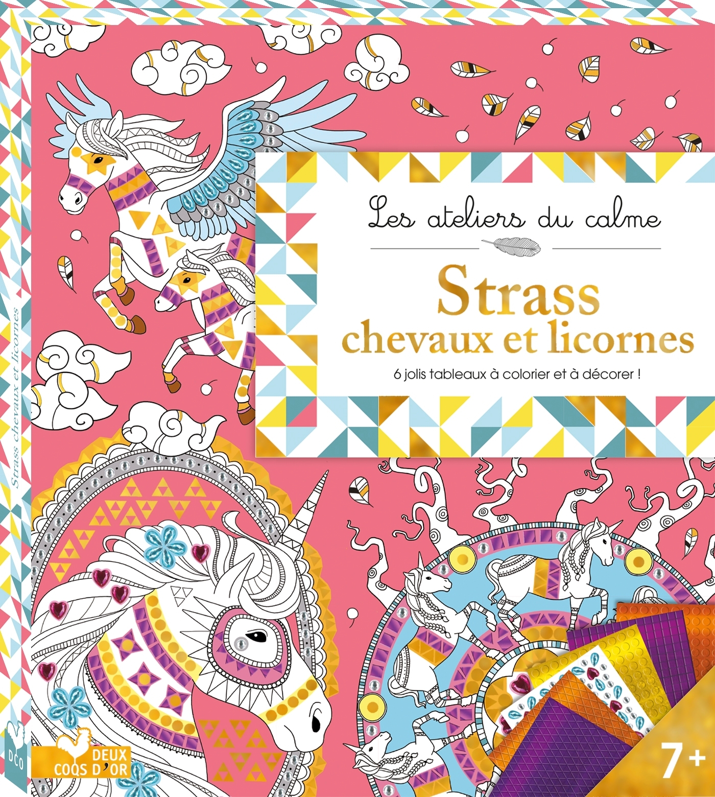 Strass Chevaux et licornes - boîte avec accessoires - Jessica Secheret - DEUX COQS D OR