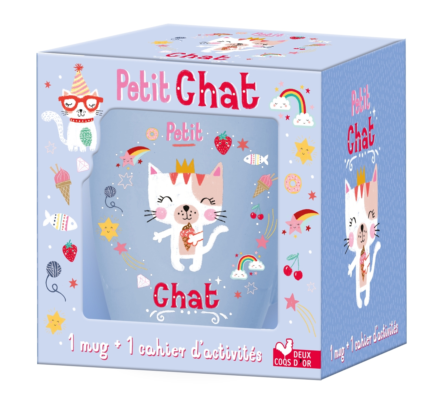 Petit chat - coffret avec mug - Louise Anglicas - DEUX COQS D OR