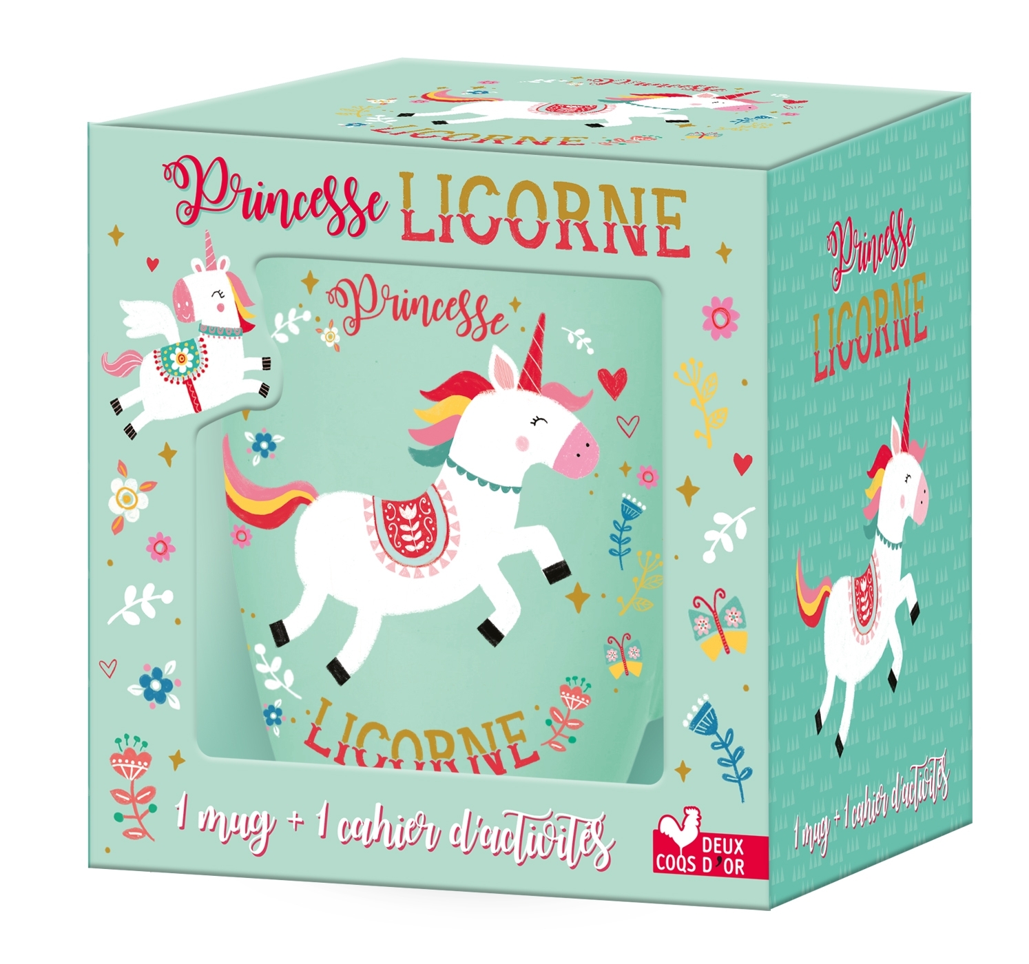 Princesse licorne - coffret avec mug - Louise Anglicas - DEUX COQS D OR