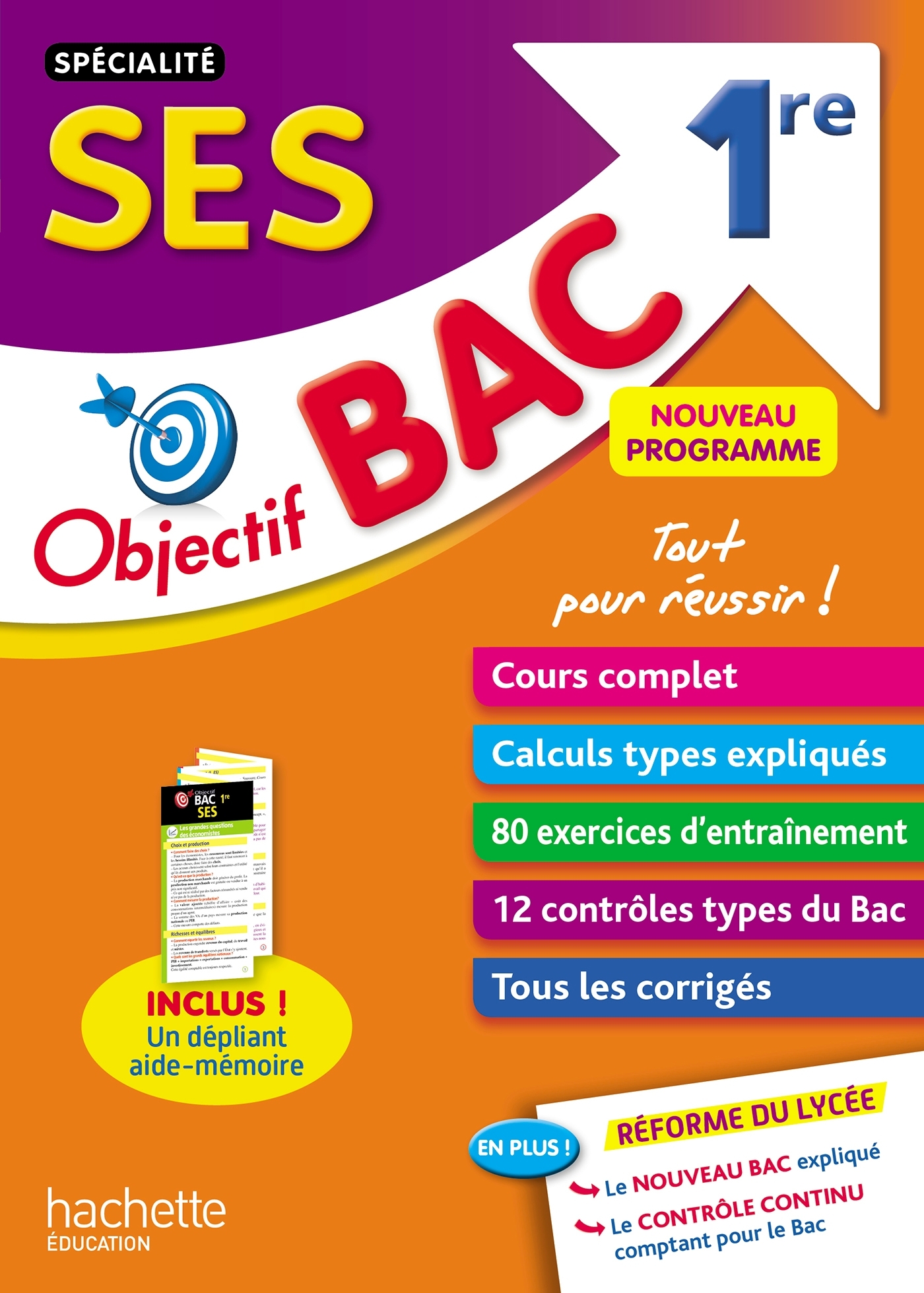 Objectif Bac - SPECIALITE SES 1ère - Alexandre Femenia, Annabelle Cauna - HACHETTE EDUC