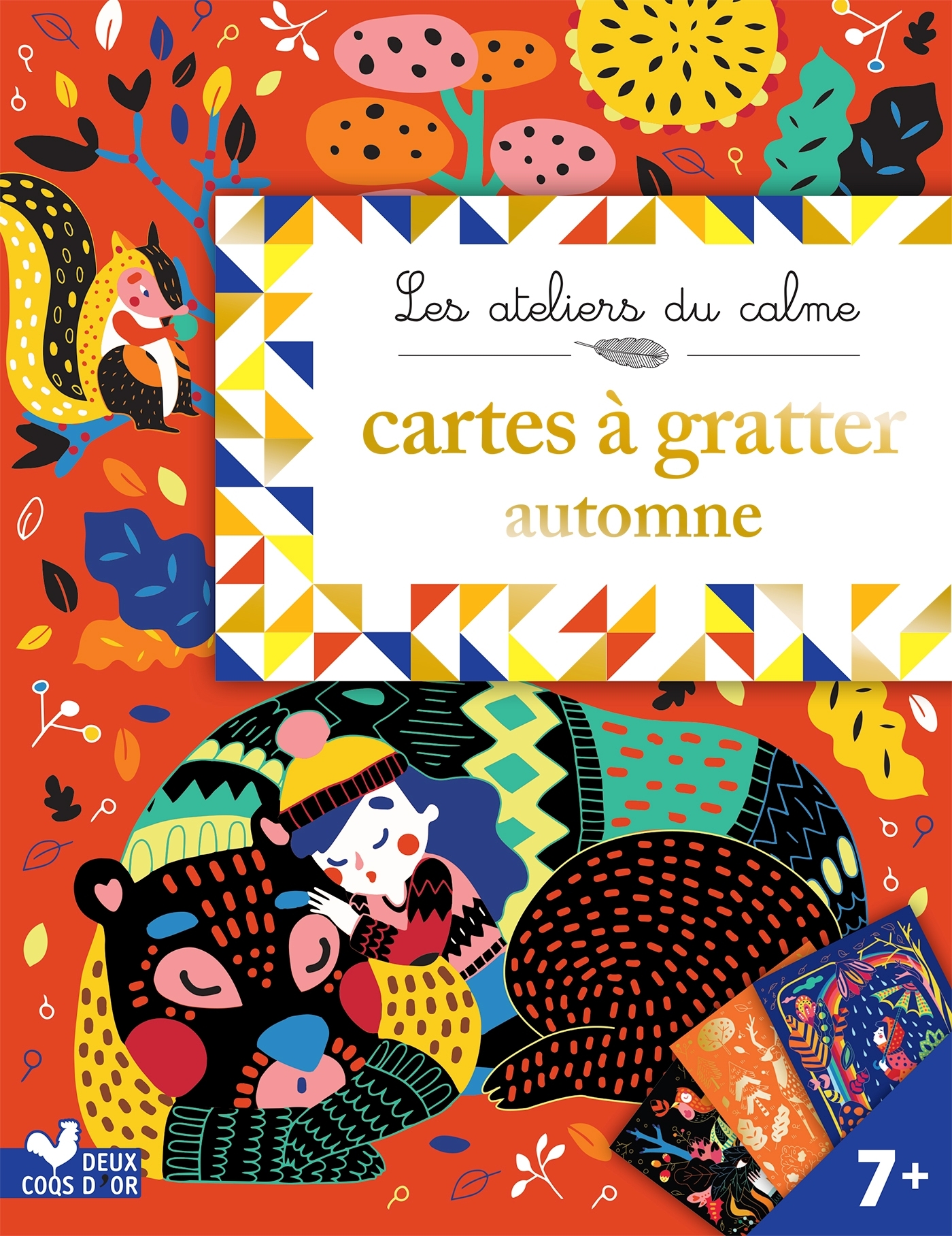 Cartes à gratter automne - pochette avec accessoires - CINZIA SILEO - DEUX COQS D OR