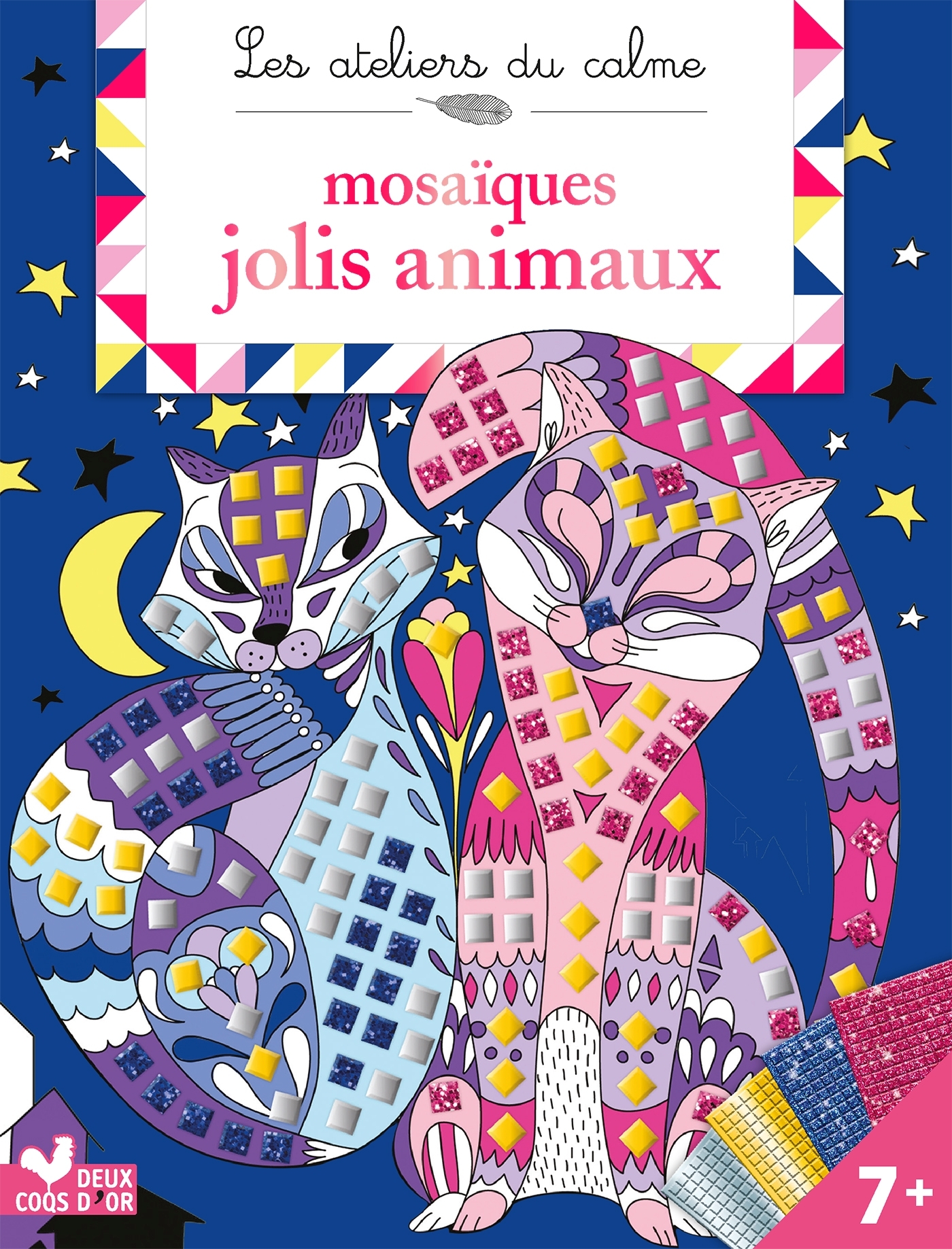 Mosaïques mousse - Jolis animaux - pochette avec accessoires - CINZIA SILEO - DEUX COQS D OR